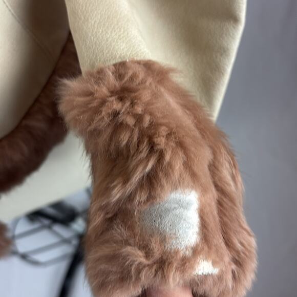 Vero Moda Y2K Leather & Fur Trim Jacket - Picture 7 of 10